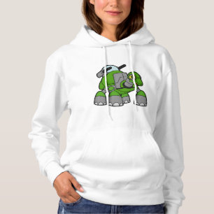 Turtle as Robot with Cannons Hoodie