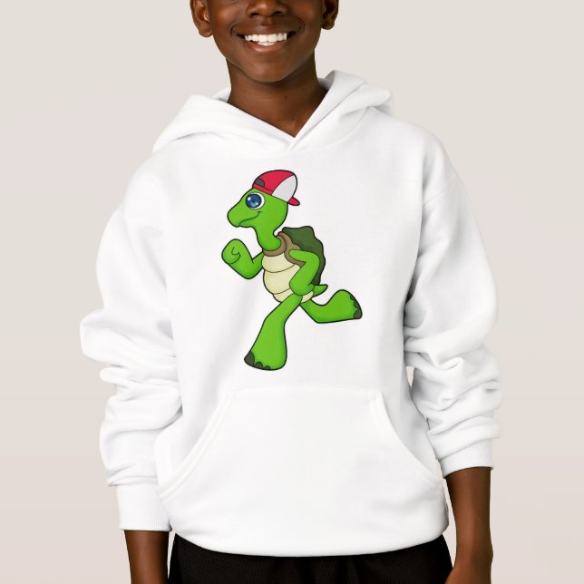 Turtle as Runner with Cap (Front)