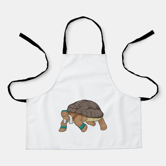 Turtle as Runner with Towel Apron (Front)