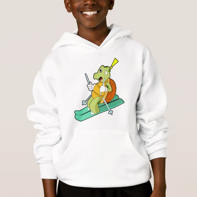 Turtle as Skier with Ski (Front)