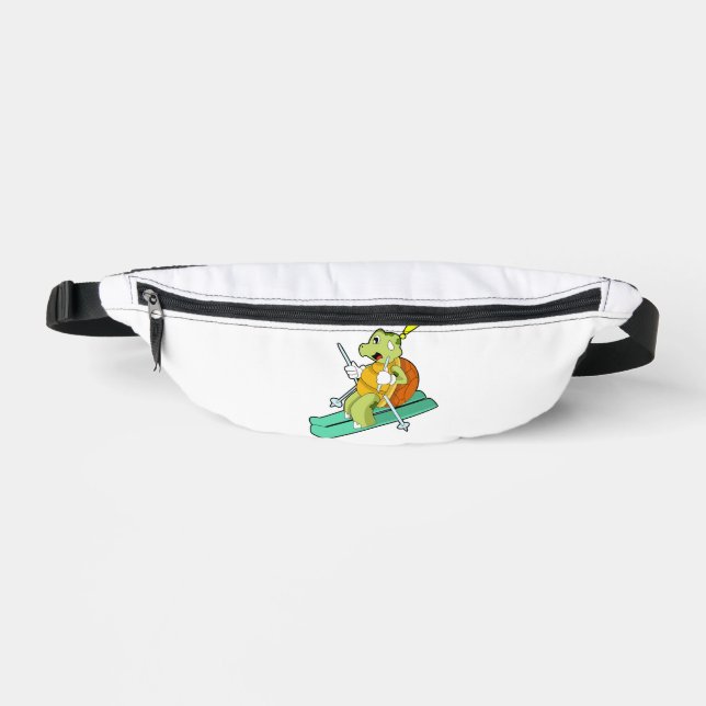 Turtle As Skier With Ski Fanny Pack (Front)