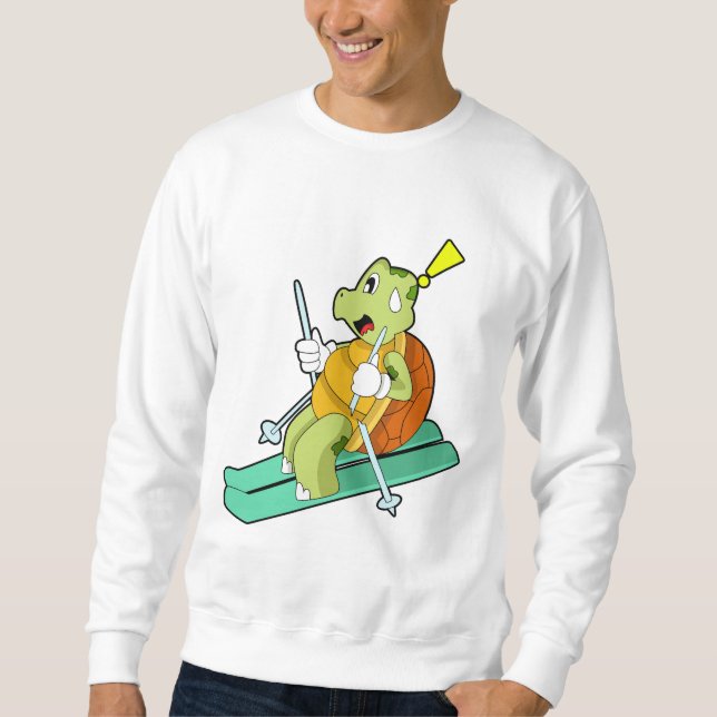 Turtle as Skier with Ski Sweatshirt (Front)