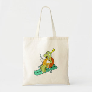 Turtle as Skier with Ski Tote Bag