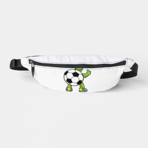 Turtle As Soccer Player With Soccer Ball Fanny Pack