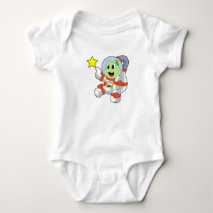 Turtle Astronaut Space Baby Bodysuit