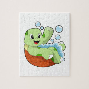 Turtle at Bathing with Foam Jigsaw Puzzle