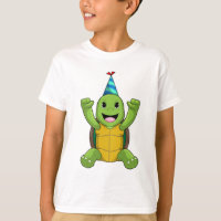 Turtle at Birthday with Party hat