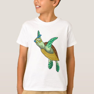 Turtle at Diving with Snorkel T-Shirt