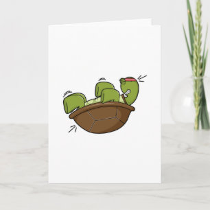 Turtle at Exercise for Abdominla muscles Card
