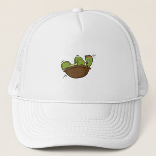 Turtle at Exercise for Abdominla muscles Trucker Hat