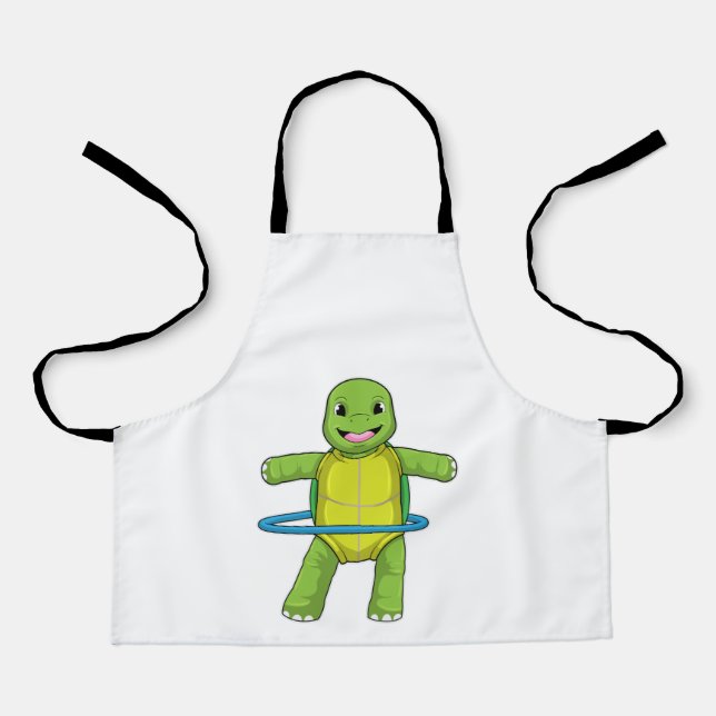 Turtle at Fitness with Fitness tires Apron (Front)