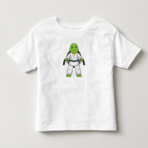 Turtle at Martial arts with black Belt Toddler T-shirt