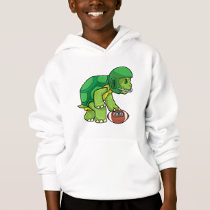 Turtle at Sports with Football & Helmet