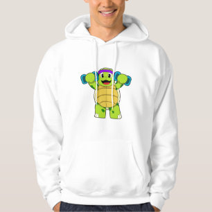 Turtle at Strength training & Dumbbells Hoodie
