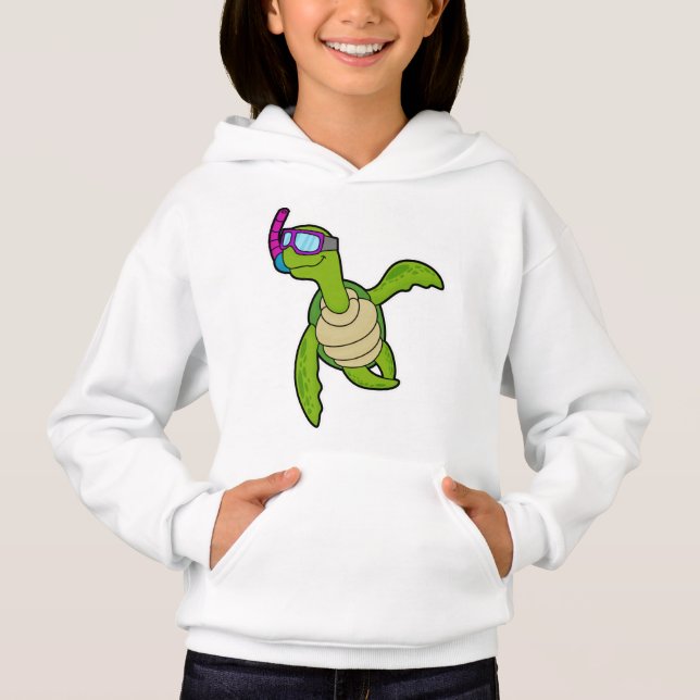 Turtle at Swimming with Snorkel (Front)