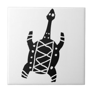 Turtle, Australian drawing(Aborigine) Tile