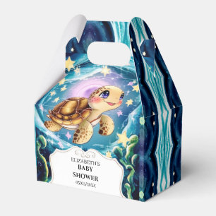 Turtle Baby Shower Favor Box