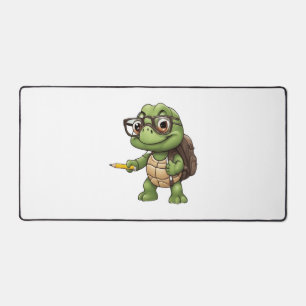 Turtle back to school desk mat
