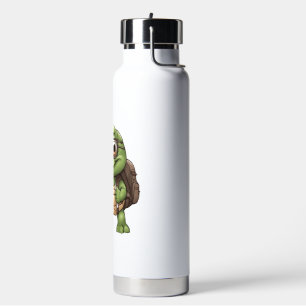 Turtle back to school water bottle