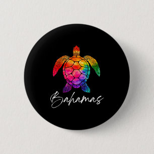 Turtle bahamas souvenir_bahamas  2 inch round button