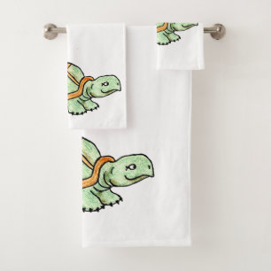 Turtle Bath Towel Set