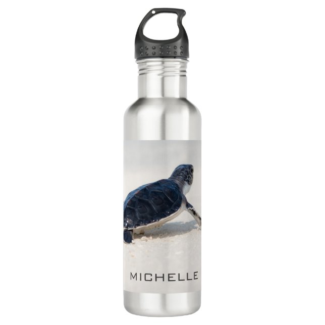 Turtle Beach Journey Personalized Name | Nature 710 Ml Water Bottle (Front)