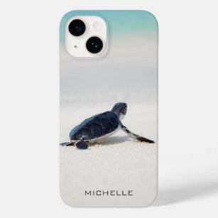 Turtle Beach Journey Personalized Name   Nature Case-Mate iPhone 14 Case