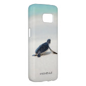 Turtle Beach Journey Personalized Name | Nature Case-Mate Samsung Galaxy Case (Back/Right)