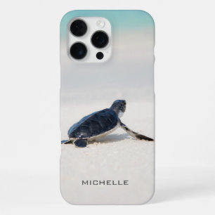 Turtle Beach Journey Personalized Name   Nature iPhone 16 Pro Max Case