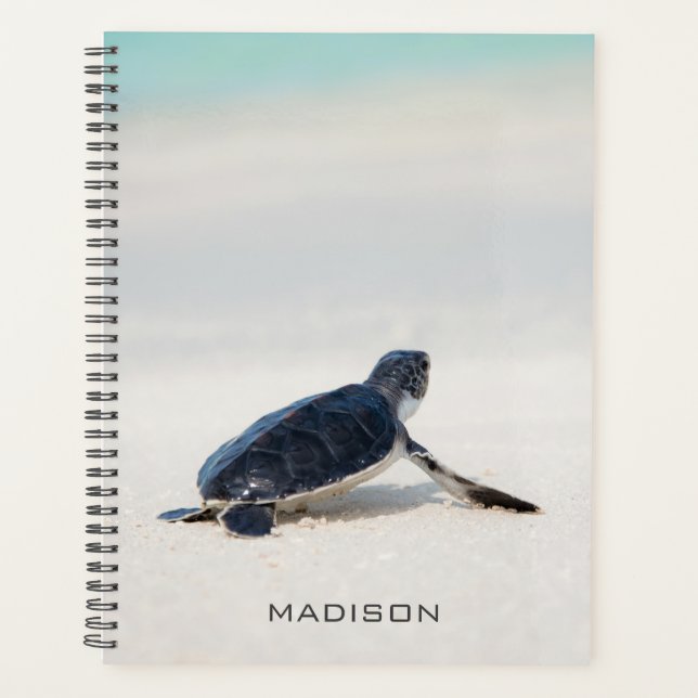 Turtle Beach Journey Personalized Name | Nature Planner (Front)