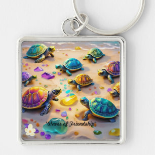 "Turtle Beach Party" Keychain