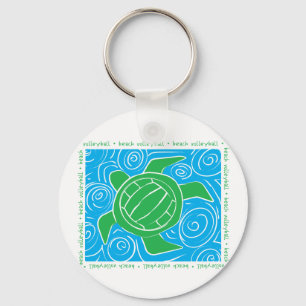 Turtle Beach Volleyball Keychain