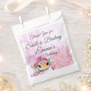 Turtle Birthday, Under the Sea Favour Bag