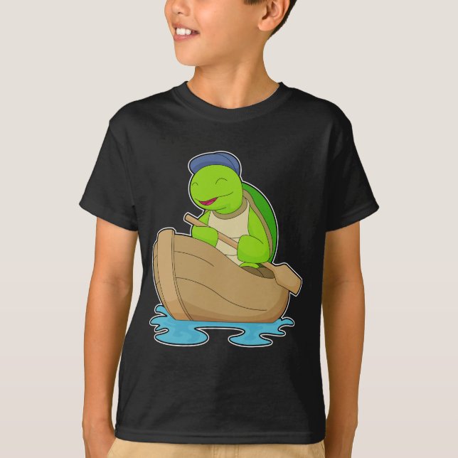 Turtle Boat Paddle T-Shirt (Front)