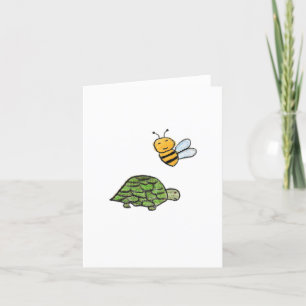 Turtle Bumblebee Thank You Card