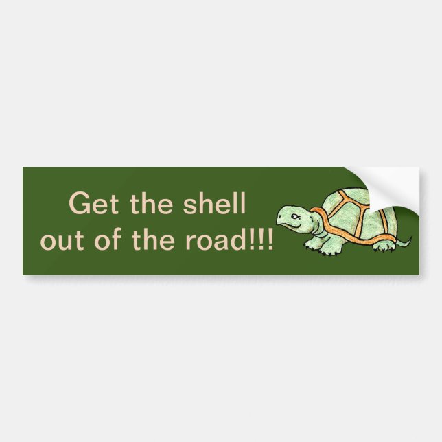 Turtle Bumper Sticker (Front)