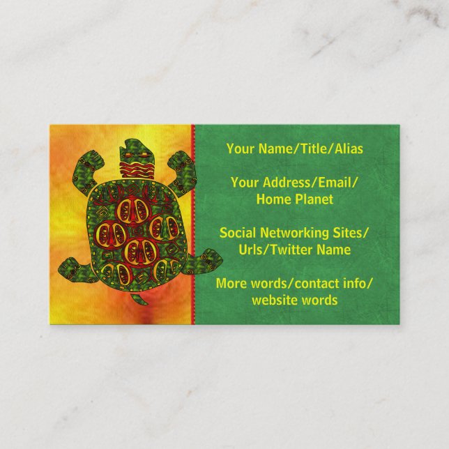 Turtle Business Card (Front)