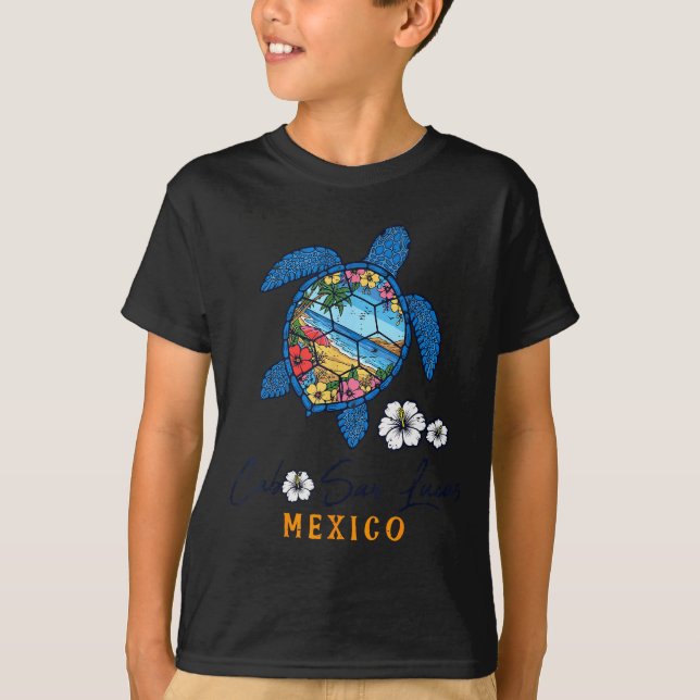 Turtle Cabo San Lucas Mexico Vacation Summer Men W T-Shirt (Front)