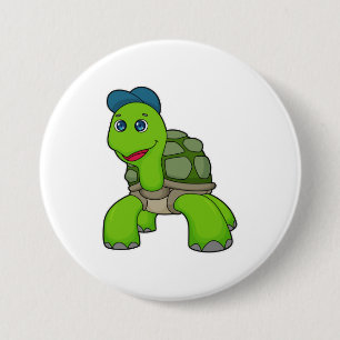 Turtle Cap 3 Inch Round Button