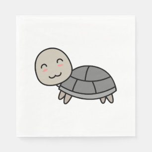 Turtle cartoon animal napkin