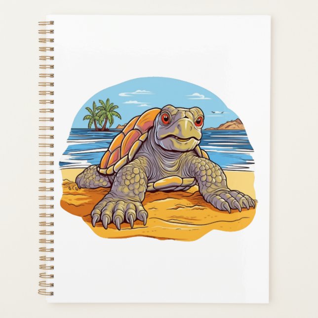 Turtle Cartoon beach Planner (Front)