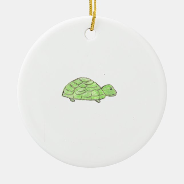 Turtle  ceramic ornament (Front)