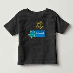 Turtle Chillaxing Design - Toddler Fine Jersey T-S T-shirt