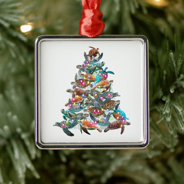 Turtle Christmas Tree Ornament Xmas Tree Toppers (Tree)