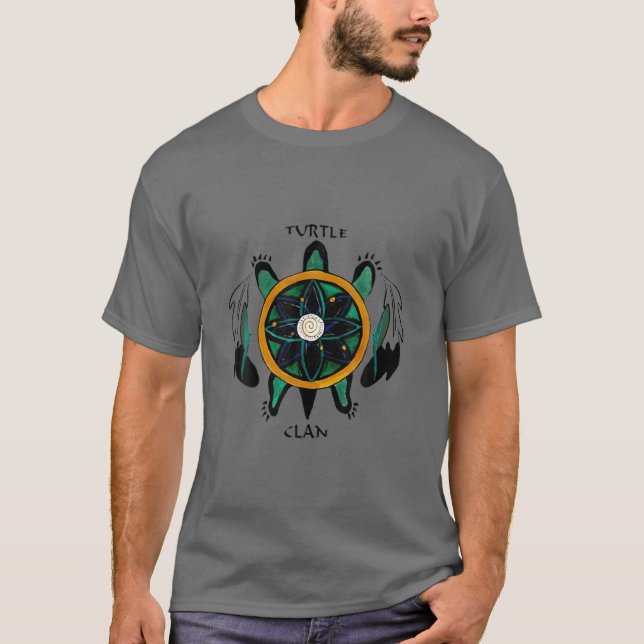 TURTLE CLAN NATIVE AMERICAN T-Shirt (Front)