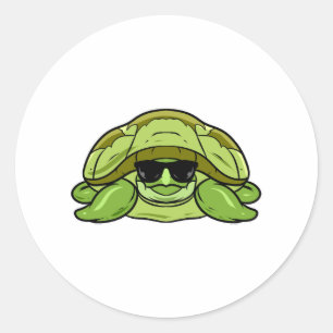 turtle classic round sticker