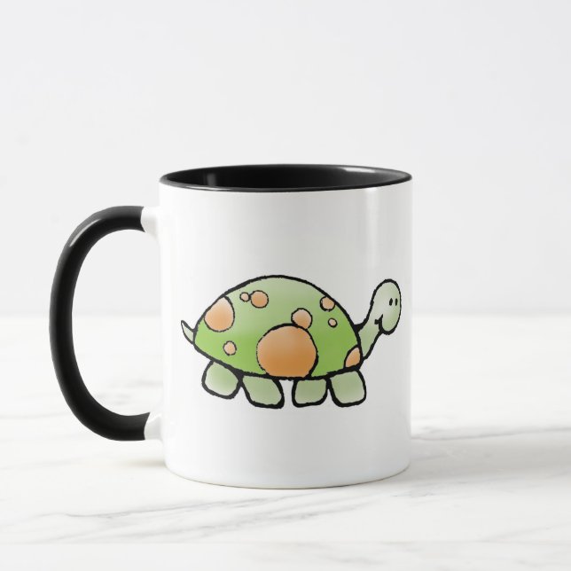 Turtle Coffee Mug - Ringer Customizable (Left)