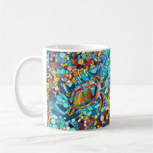 Turtle Colourful  mosaic art Coffee Mug