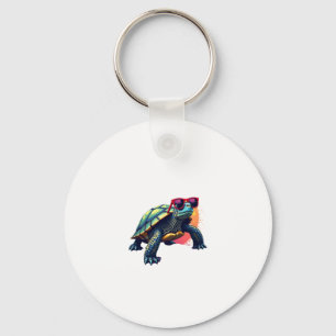 Turtle Colourful Turtle Outfit Mens Turtle Lover T Keychain