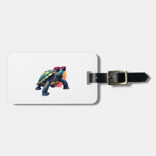 Turtle Colourful Turtle Outfit Mens Turtle Lover T Luggage Tag